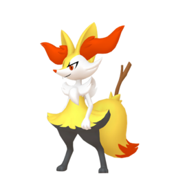 Sprite of Braixen in Pokémon HOME