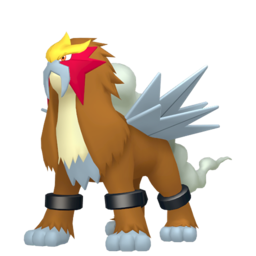 Sprite of Entei in Pokémon HOME