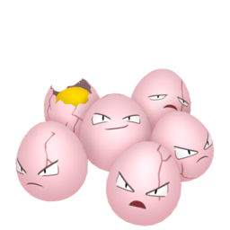 Sprite of Exeggcute in Pokémon HOME