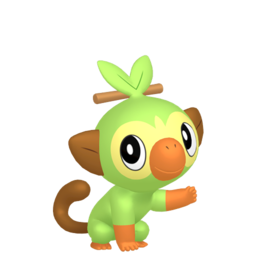 Sprite of Grookey in Pokémon HOME