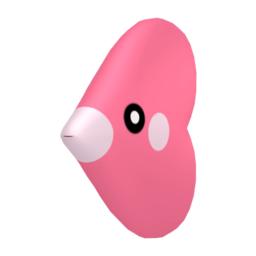 Sprite of Luvdisc in Pokémon HOME