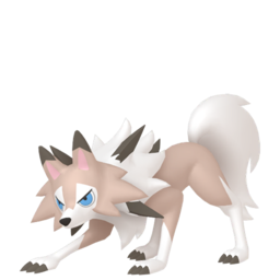 Sprite of Midday Lycanroc in Pokémon HOME