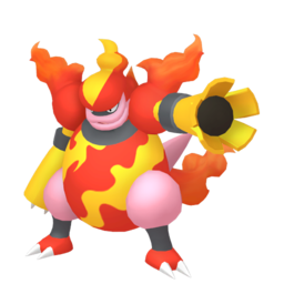 Sprite of Magmortar in Pokémon HOME