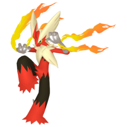 Sprite of Mega Blaziken in Pokémon HOME