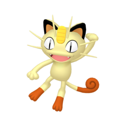 Sprite of Meowth in Pokémon HOME