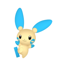 Sprite of Minun in Pokémon HOME