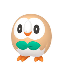 Sprite of Rowlet in Pokémon HOME