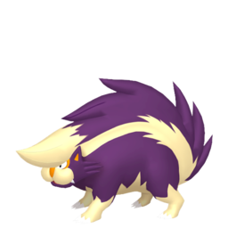 Sprite of Skuntank in Pokémon HOME