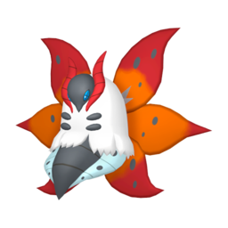 Sprite of Volcarona in Pokémon HOME