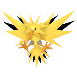 Sprite of Zapdos in Pokémon HOME