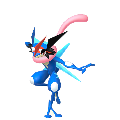 Sprite of Ash-Greninja in Pokémon HOME.