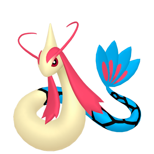 Sprite of Milotic in Pokémon HOME.