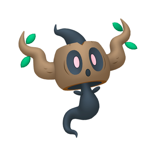 Illustration of Phantump, a grass / ghost Pokemon #708, from Pokemon X /  Y, released for the Nintendo 3D…