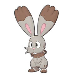Sprite of Bunnelby in Pokémon Sword/Shield