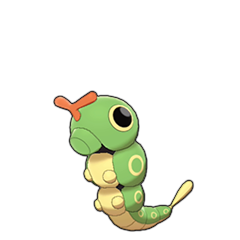 Sprite of Caterpie in Pokémon Sword/Shield