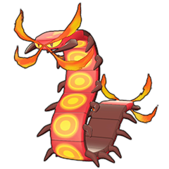 Sprite of Centiskorch in Pokémon Sword/Shield