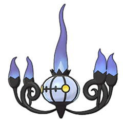 Sprite of Chandelure in Pokémon Sword/Shield