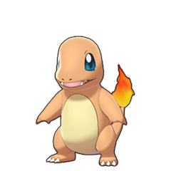 Sprite of Charmander in Pokémon Sword/Shield