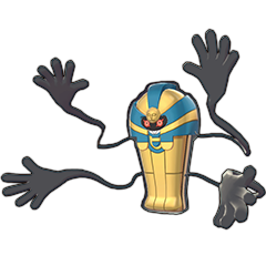 Sprite of Cofagrigus in Pokémon Sword/Shield