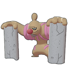 Sprite of Conkeldurr in Pokémon Sword/Shield