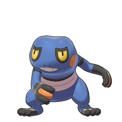 Sprite of Croagunk in Pokémon Sword/Shield