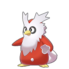 Sprite of Delibird in Pokémon Sword/Shield
