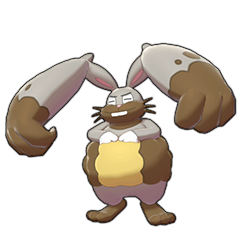 Sprite of Diggersby in Pokémon Sword/Shield