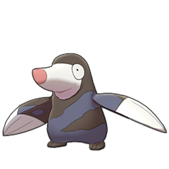 Sprite of Drilbur in Pokémon Sword/Shield