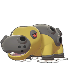 Sprite of Hippowdon in Pokémon Sword/Shield