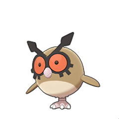 Sprite of Hoothoot in Pokémon Sword/Shield