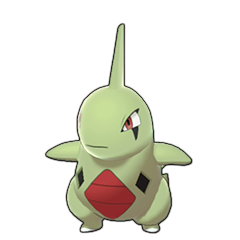 Sprite of Larvitar in Pokémon Sword/Shield