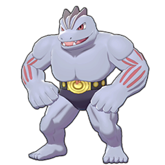 Sprite of Machoke in Pokémon Sword/Shield