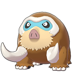 Sprite of Mamoswine in Pokémon Sword/Shield