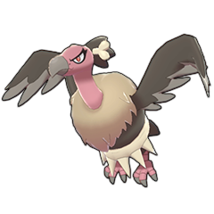 Sprite of Mandibuzz in Pokémon Sword/Shield