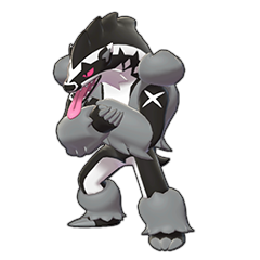 Sprite of Obstagoon in Pokémon Sword/Shield
