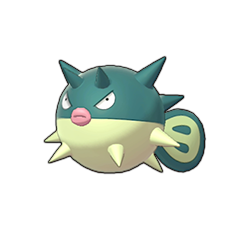 Sprite of Qwilfish in Pokémon Sword/Shield