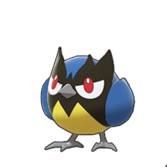 Sprite of Rookidee in Pokémon Sword/Shield