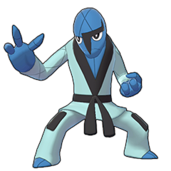 Sprite of Sawk in Pokémon Sword/Shield