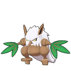 Sprite of Shiftry in Pokémon Sword/Shield