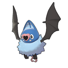 Sprite of Swoobat in Pokémon Sword/Shield
