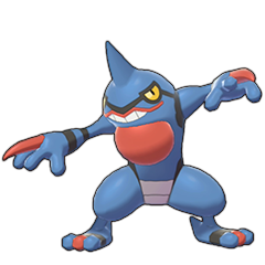 Sprite of Toxicroak in Pokémon Sword/Shield