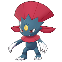 Sprite of Weavile in Pokémon Sword/Shield