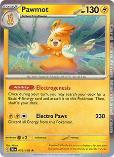 Pawmot TCG card