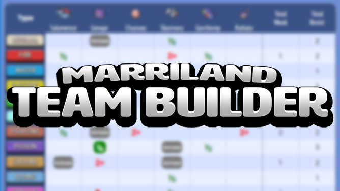 Marriland Team Builder For Pokémon Teams Marrilandcom