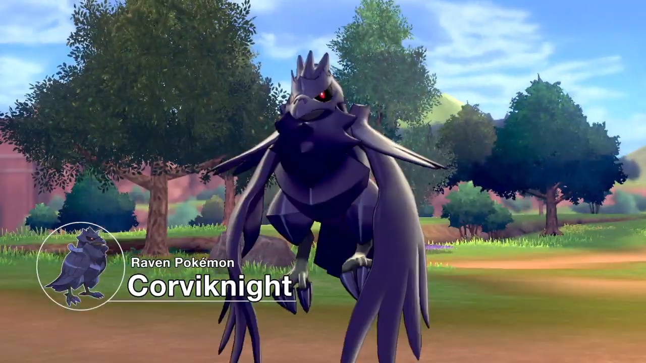 BulbaNewsNOW on X: New Pokémon: Corviknight. It is Flying/Steel-type and  has the Abilities Pressure and Unnerve.  / X