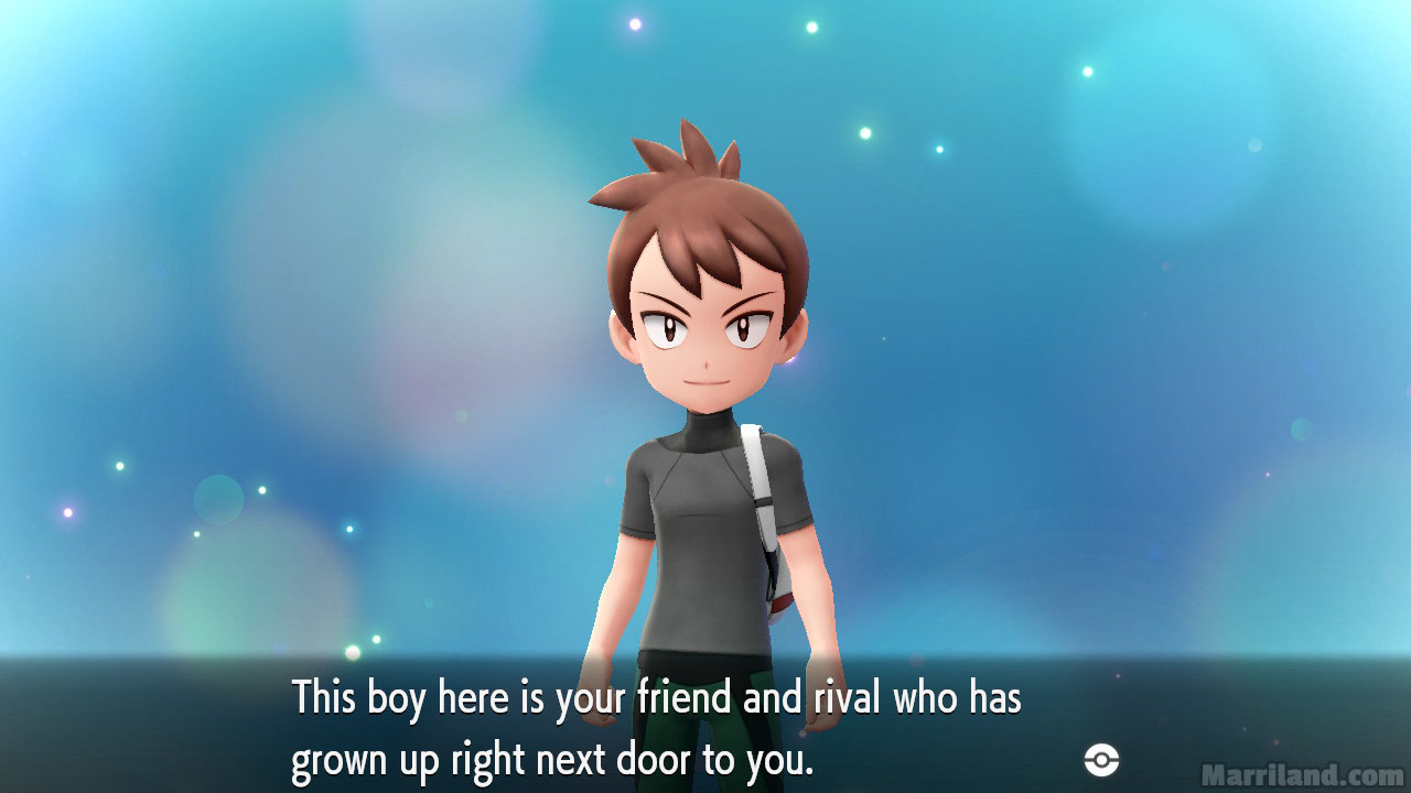 Baby friends world. Pokemon Let's go Rival Trace.