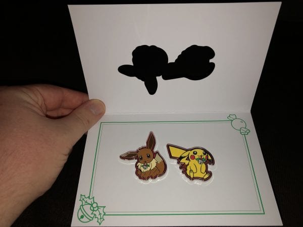 Pikachu & Eevee Pokémon Holiday 2019 Pins & Greeting Card