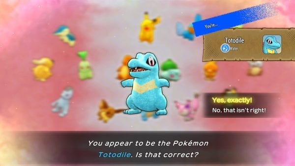 “You appear to be the Pokémon Totodile. Is that correct?”