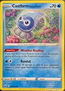 Castform Rainy Form card