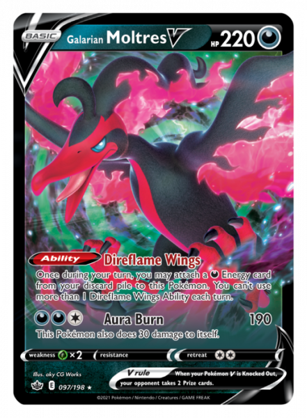 Galarian Articuno V, Zapdos V, and Moltres V in Pokémon TCG: Sword &  Shield—Chilling Reign